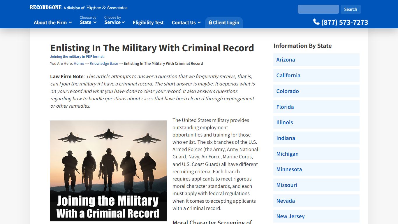 Joining the Military with a Criminal Record