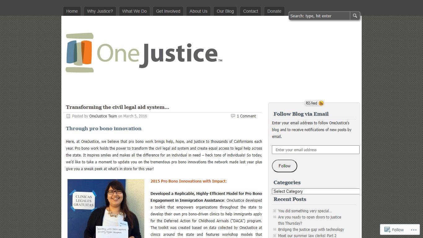 Transforming the civil legal aid system ... - OneJustice Blog