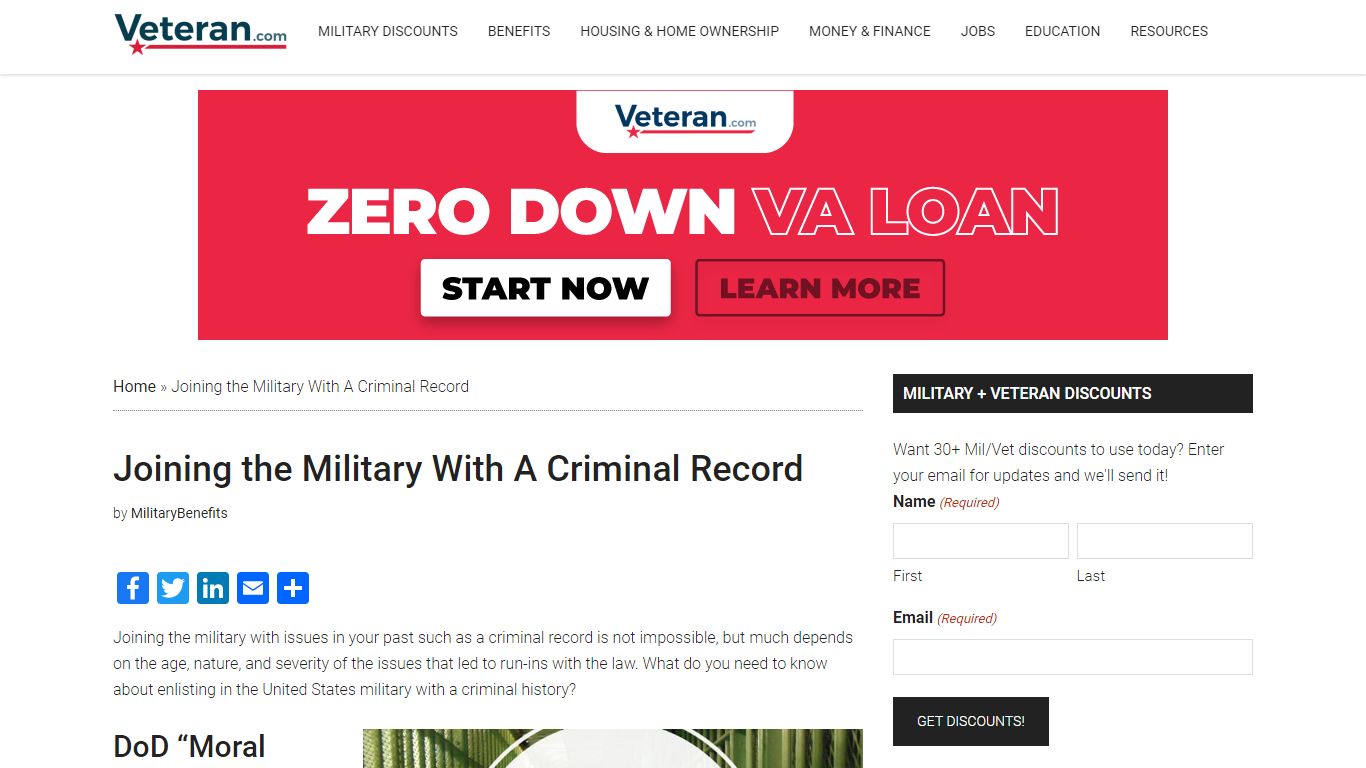 Joining the Military With A Criminal Record | Military ...
